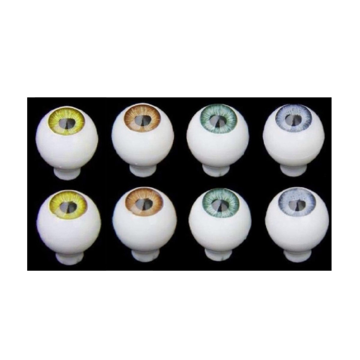 Full Round Doll Eyes 8mm-22mm Mixed Colours Pack