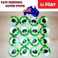 8pcs 16mm Glass Doll Eyes DIY Craft Toy – Green White