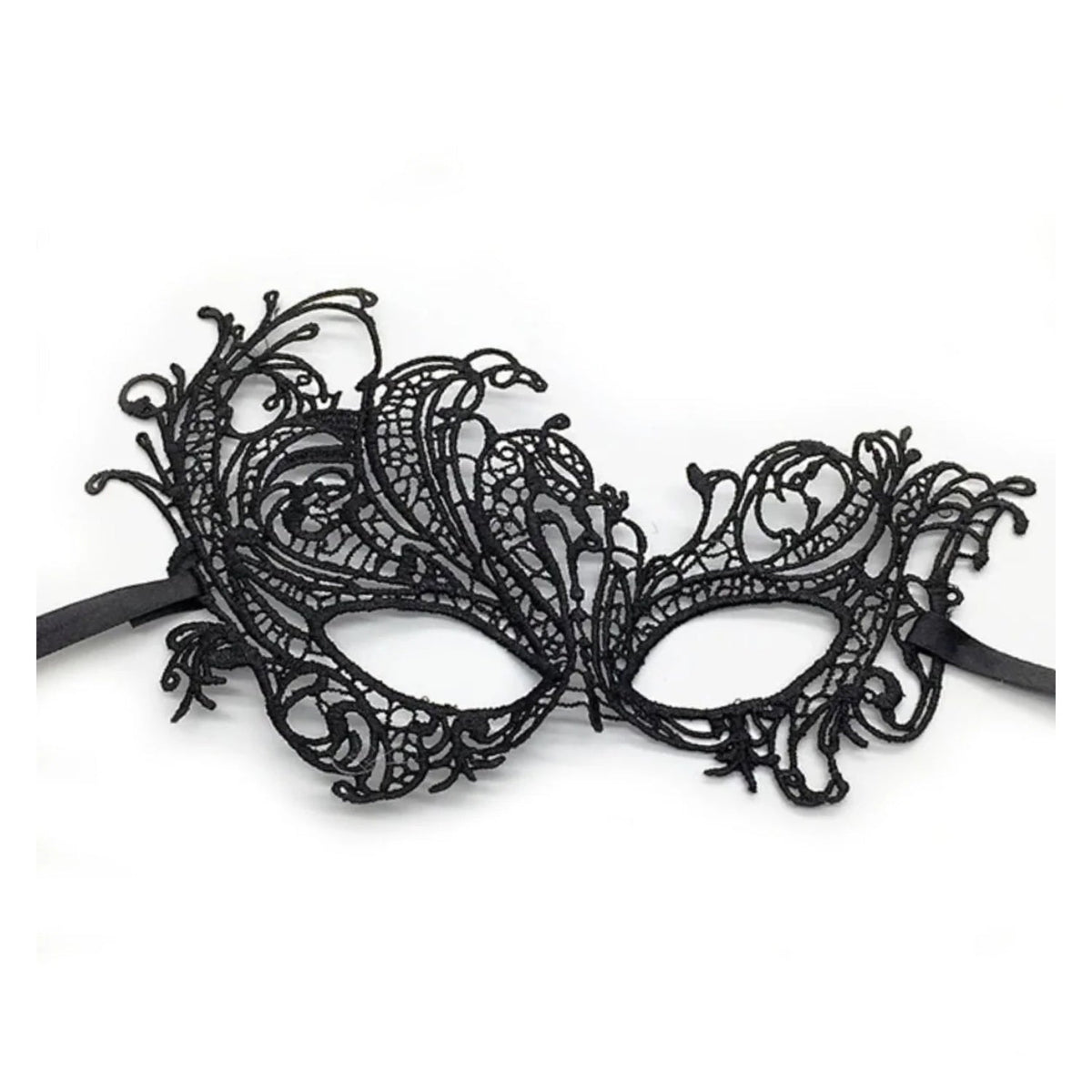 Sexy Lace Venetian Eye Mask – Black