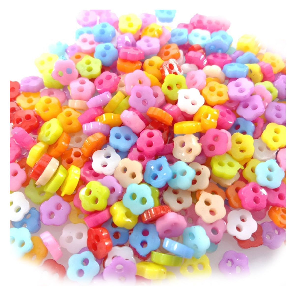 7.5mm Mixed Shape Buttons – 20-5000pcs – 6mm Flowers / 20pcs, 6mm Flowers / 100pcs, 6mm Flowers / 200pcs, 6mm Flowers / 500pcs, 6mm Flowers / 1000pcs, 6mm Flowers / 2000pcs, 6mm Flowers / 5000pcs