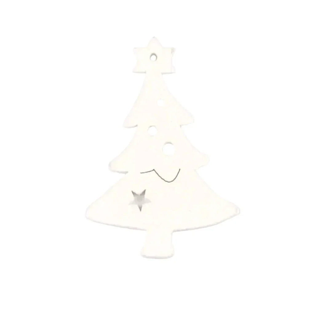 Christmas Tree Ornaments 5-10pcs Wooden Hanging Pendants with String