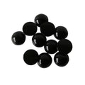 50pcs Imitation ABS Pearl Cabochon Beads 14-16mm Black & White – Black / 14mm, Black / 16mm