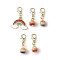 Rainbow Enamel Stitch Marker Keyrings with Lobster Clasp – Rainbows
