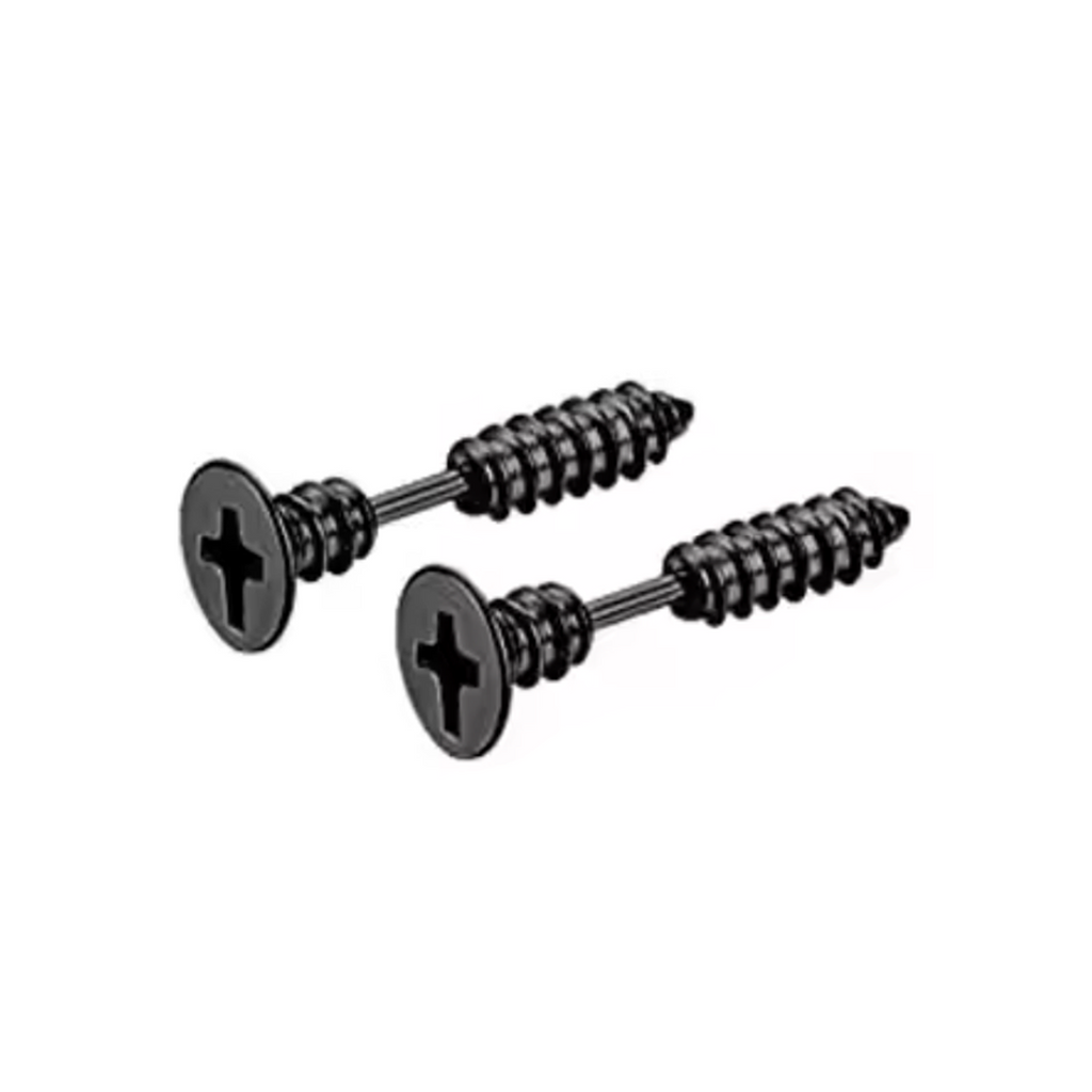 Punk Stainless Steel Stud Screw Earrings – Colour Changing