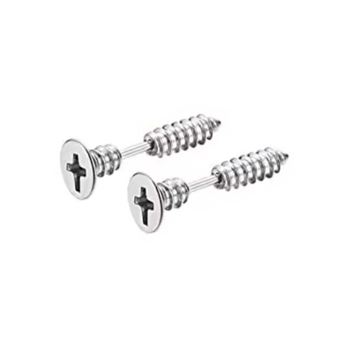 Punk Stainless Steel Stud Screw Earrings – Colour Changing