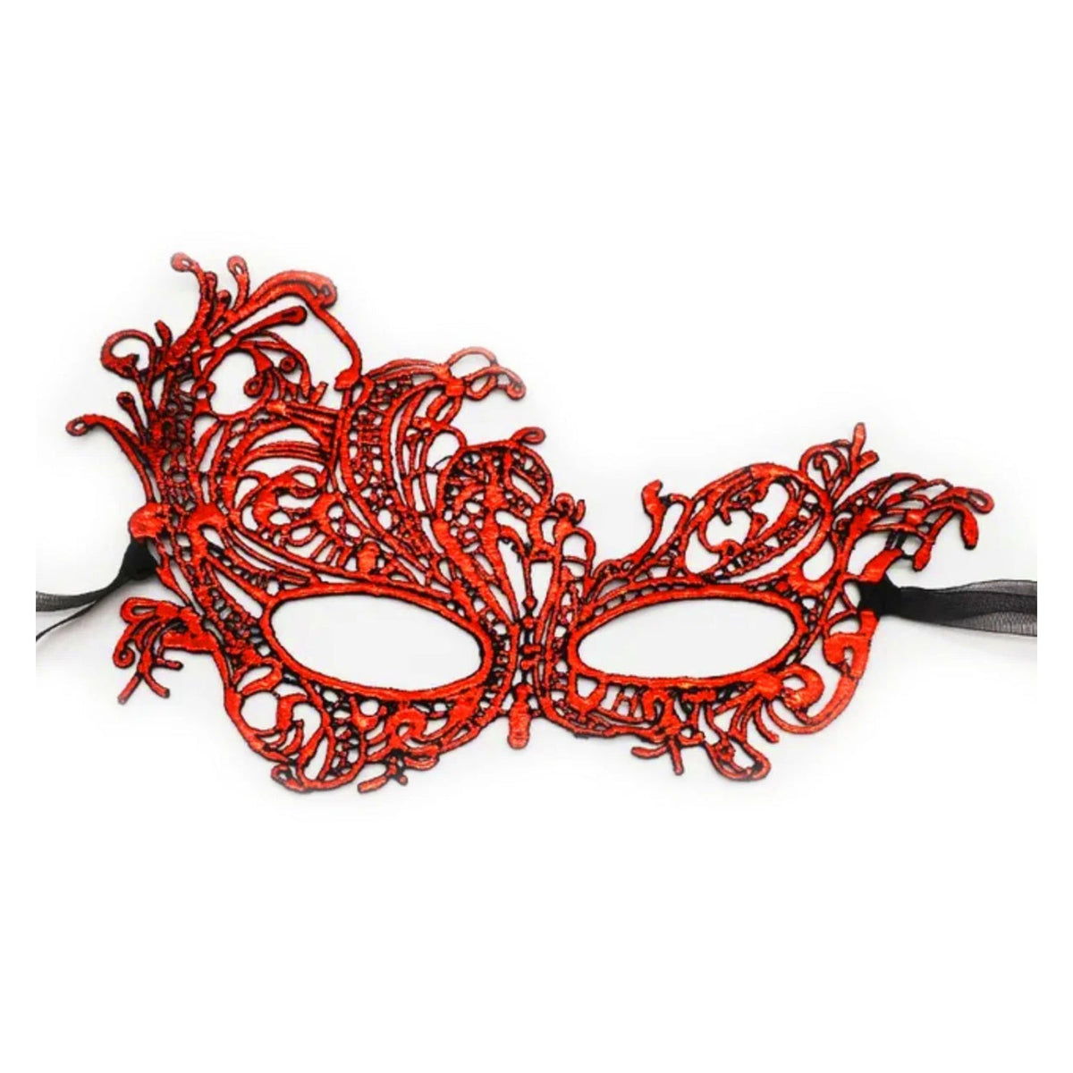 Sexy Lace Venetian Eye Mask – Red