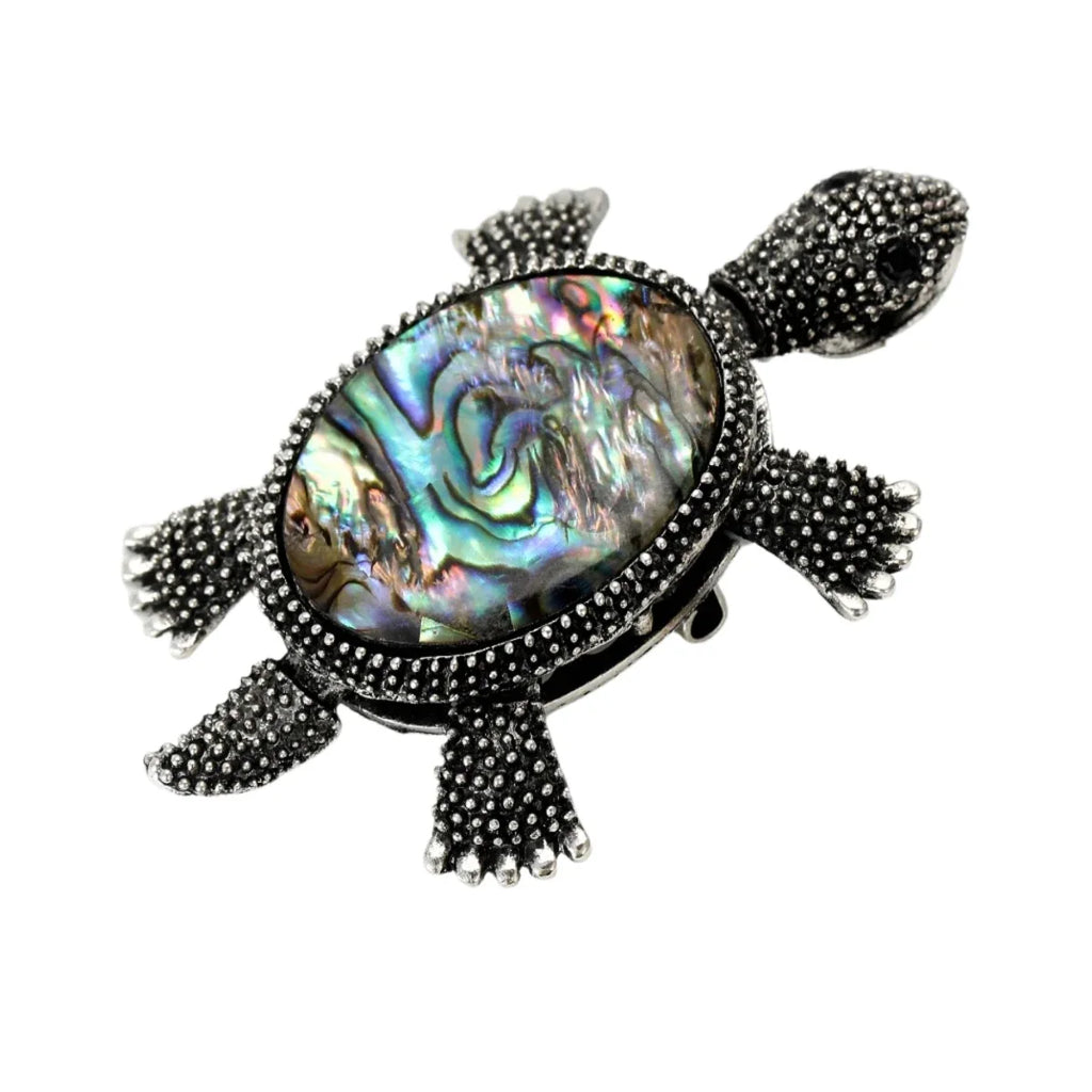 5.6cm Enamel Shell Sea Turtle Brooch Unisex Pin