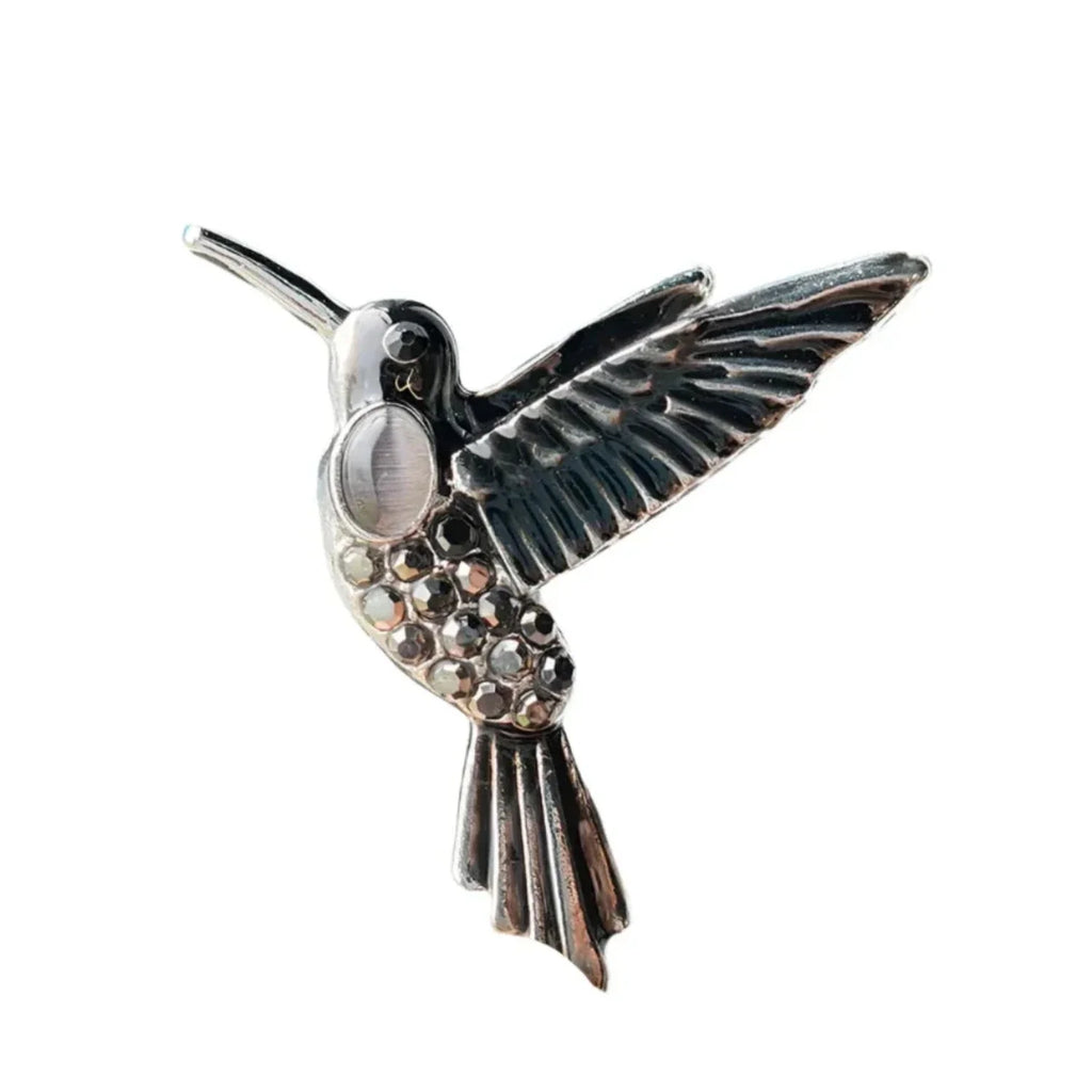 Hummingbird Swallow Rhinestone Brooch Pin 38-45mm