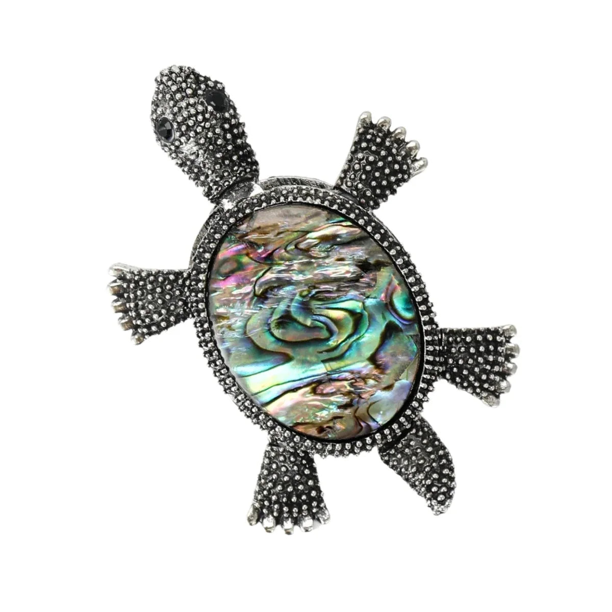5.6cm Enamel Shell Sea Turtle Brooch Unisex Pin