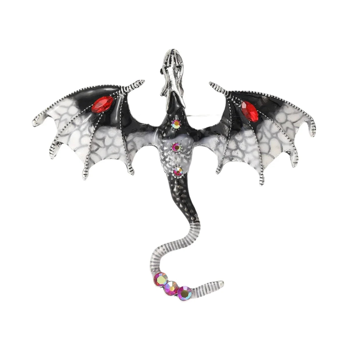 Metal Flying Dragon Enamel Brooch – 57×50 mm or 67×60 mm