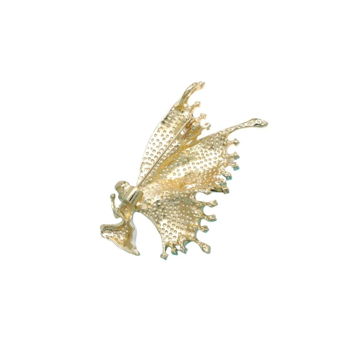 Vintage Fairy Brooch 5.3cm Butterfly Wing Enamel Pin