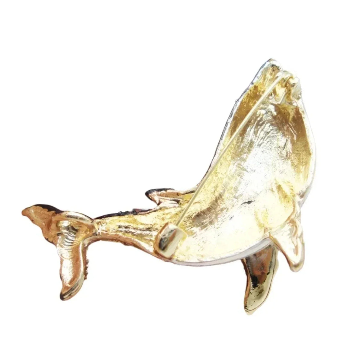 5.5cm Vintage Whale Brooch Pin Backed Dolphin Pendant