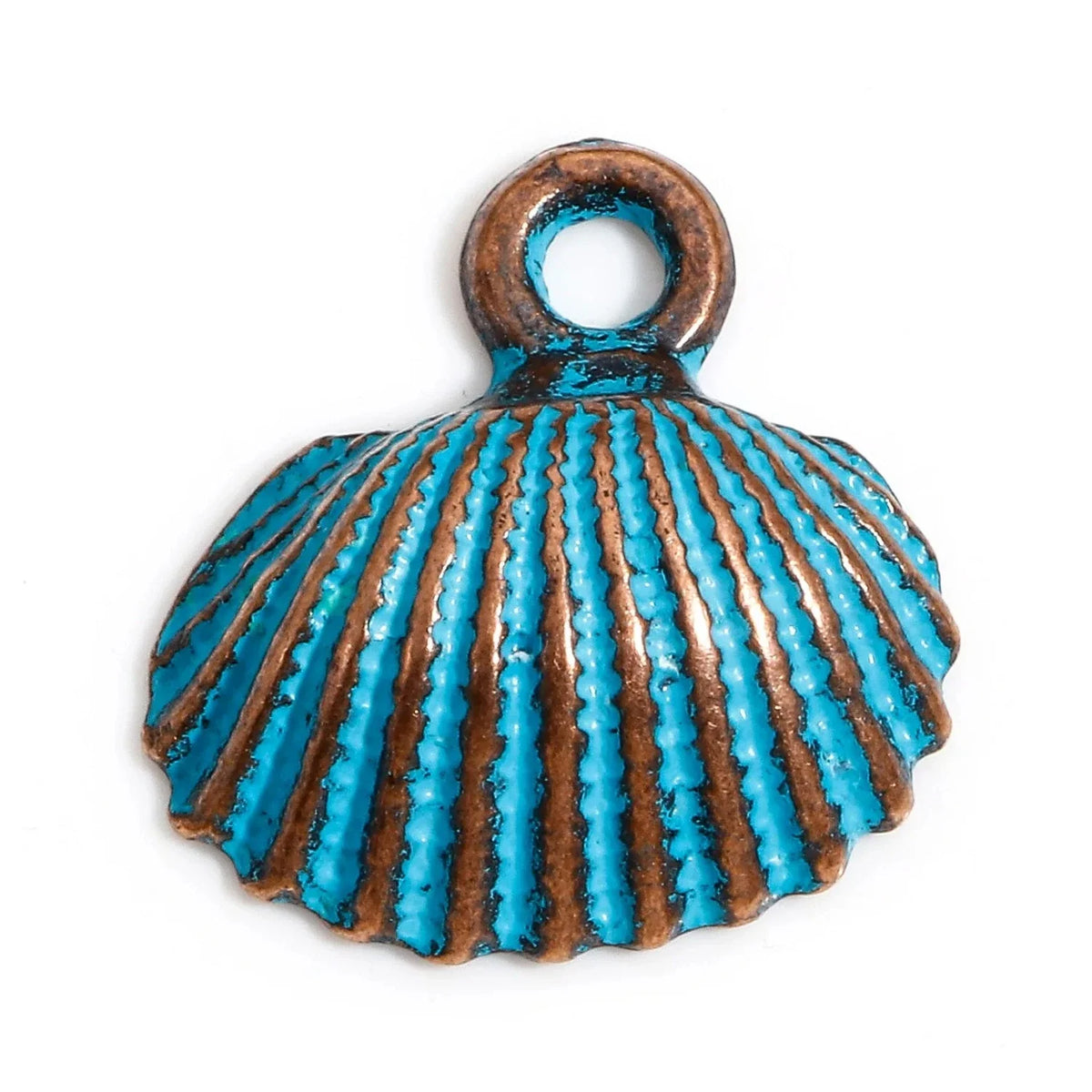 20pcs Vintage Ocean Jewelry Charms Antique Copper Blue Patina – 18x17mm-Style8