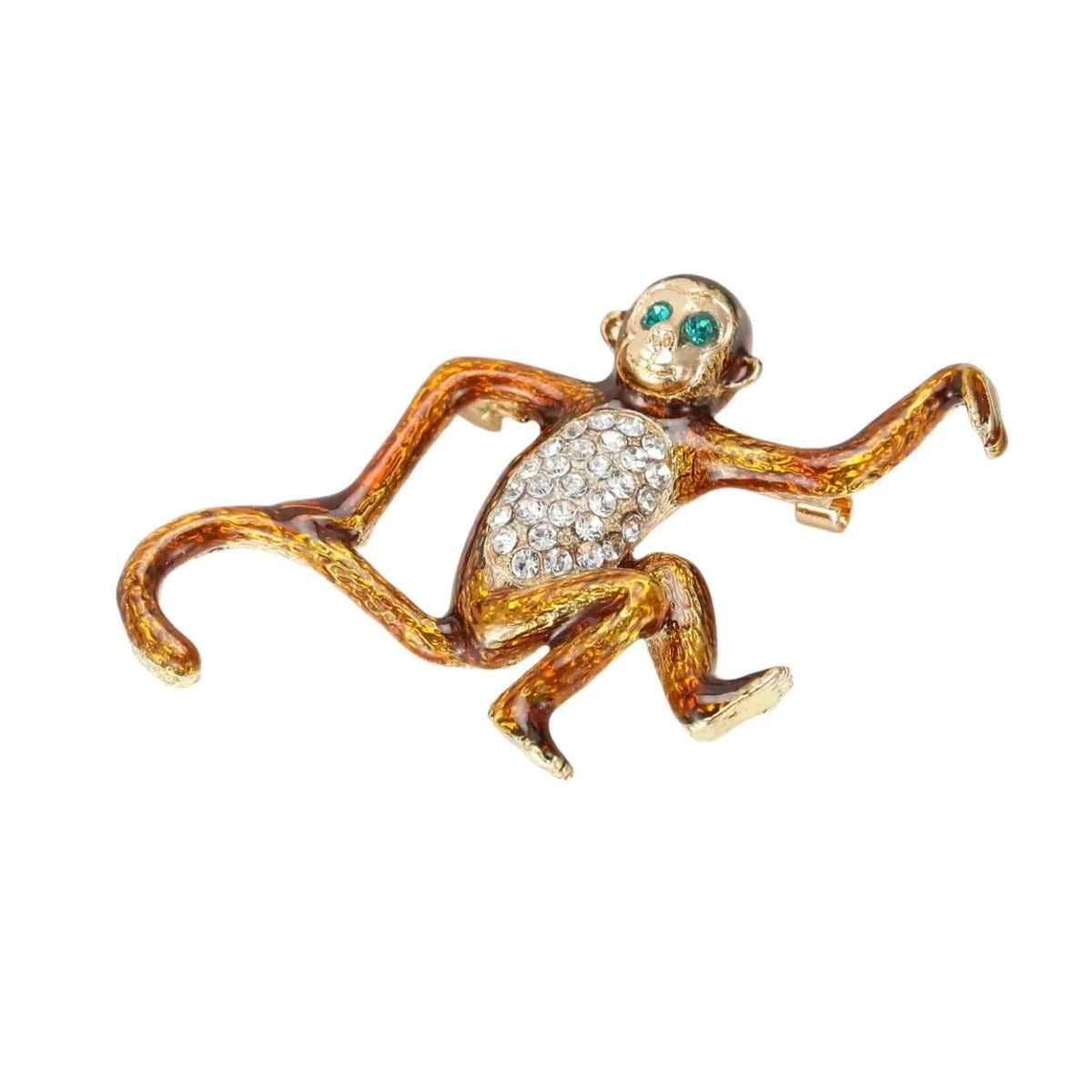 Enamel Monkey Brooch Pin Backed 7.8cm Model MM-BR-3014