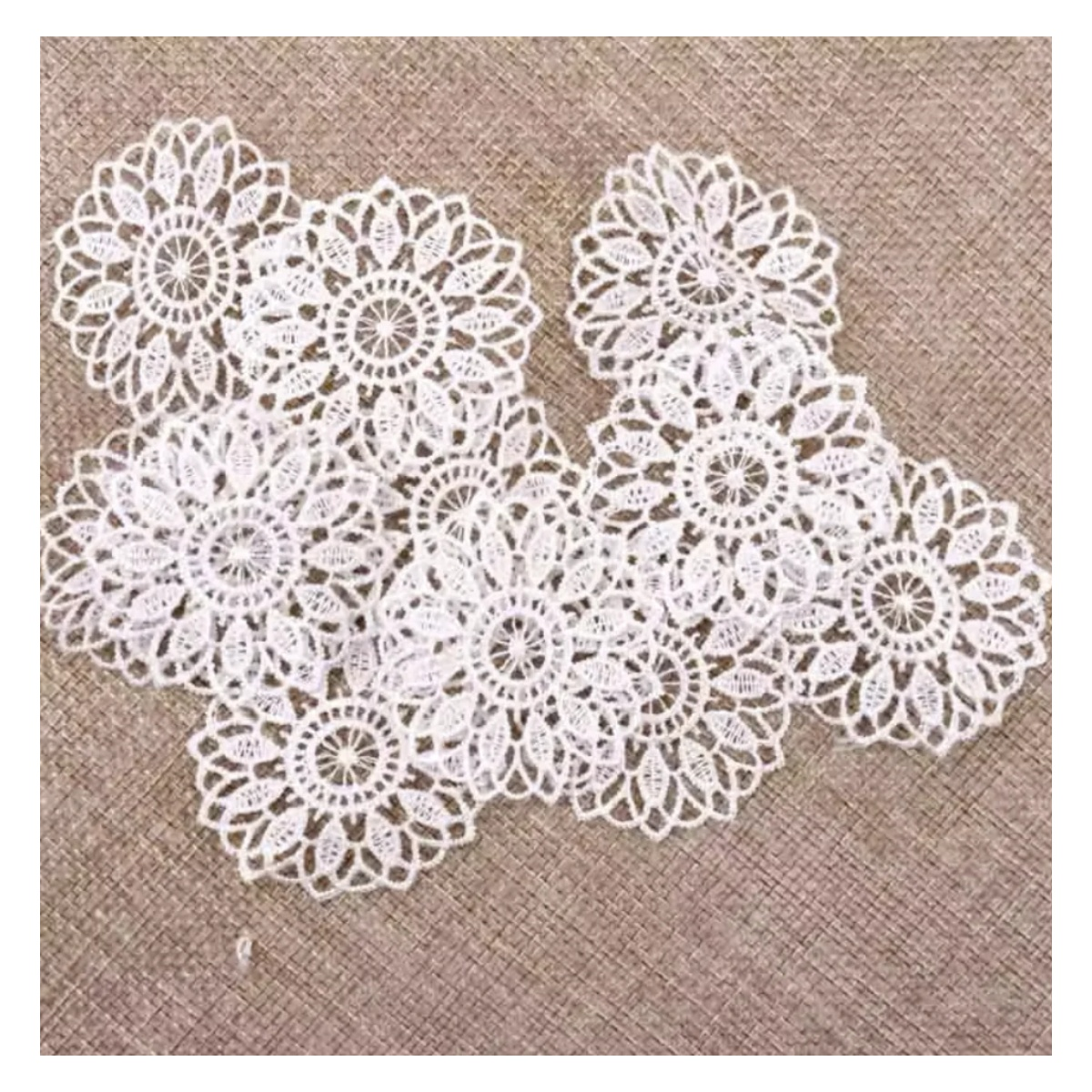 White Net Lace Trim Embroidered Ribbon 30-75mm – 45mm Round Flower / 10pcs, 45mm Round Flower / 30pcs, 30mm Flower / 10pcs, 30mm Flower / 30pcs, 55mm Heart / 10pcs, 55mm Heart / 30pcs, 55mm Heart Flower / 10pcs, 55mm Heart Flower / 30pcs, 55mm Heart
