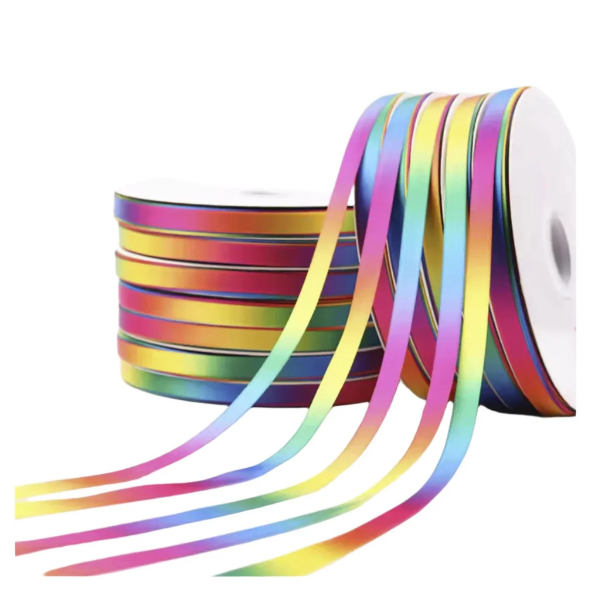 Multicoloured 13mm Satin Ribbon – 10 Yards