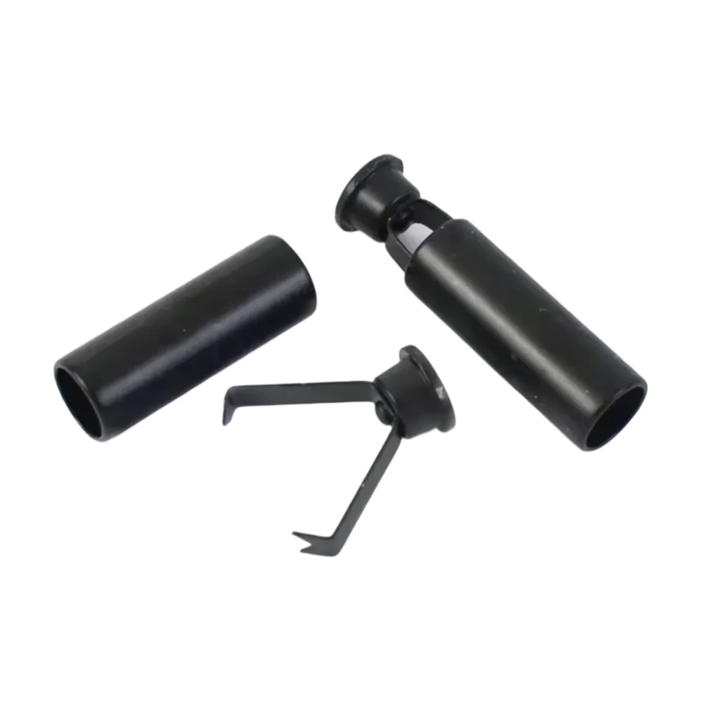 20x7mm Metal Cord Lock Toggle Clip – 4 or 8 pcs – Black / 4, Black / 8