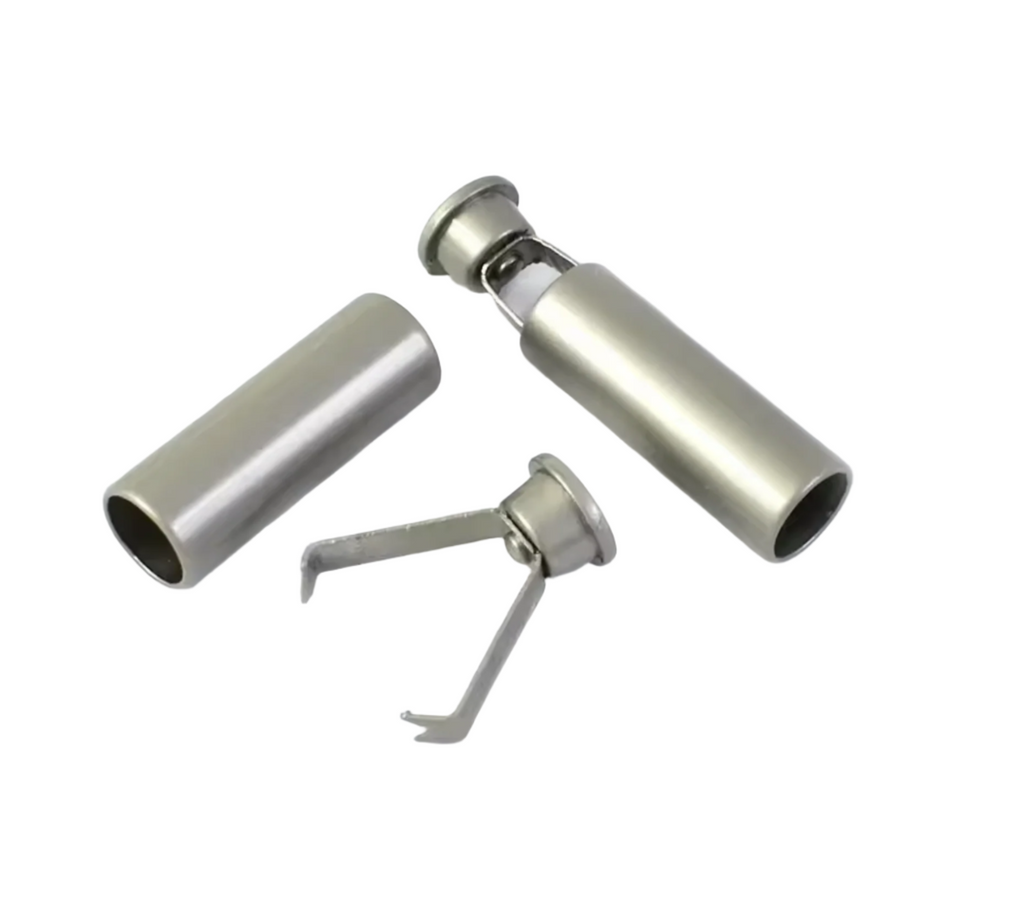 20x7mm Metal Cord Lock Toggle Clip – 4 or 8 pcs