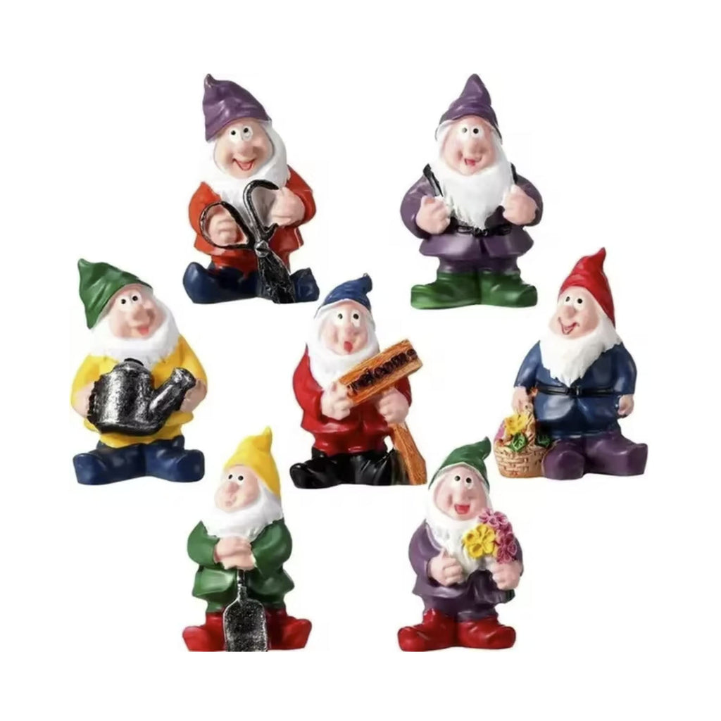 Mini Drunk Elf Garden Dwarf Figurine Set – Set of 7pcs Gnomes