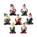Mini Drunk Elf Garden Dwarf Figurine Set – Set of 7pcs Gnomes