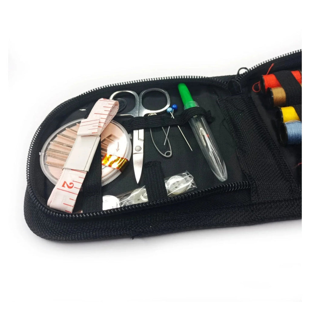 10-Piece Sewing Kit with Reels, Pins, Thread, Scissors & Needles