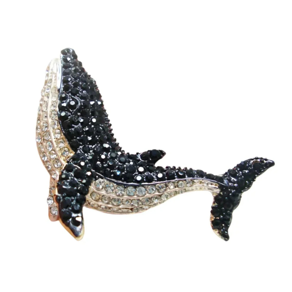 5.5cm Vintage Whale Brooch Pin Backed Dolphin Pendant