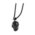 Skull Pendant Necklace Mens Womens Punk Party Jewellery – Black