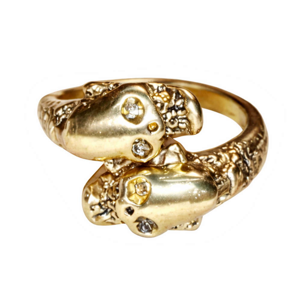 Skeleton Hand Ring Punk Skull Jewellery – Gold Skulls Size 9+ U.S. Adjustable
