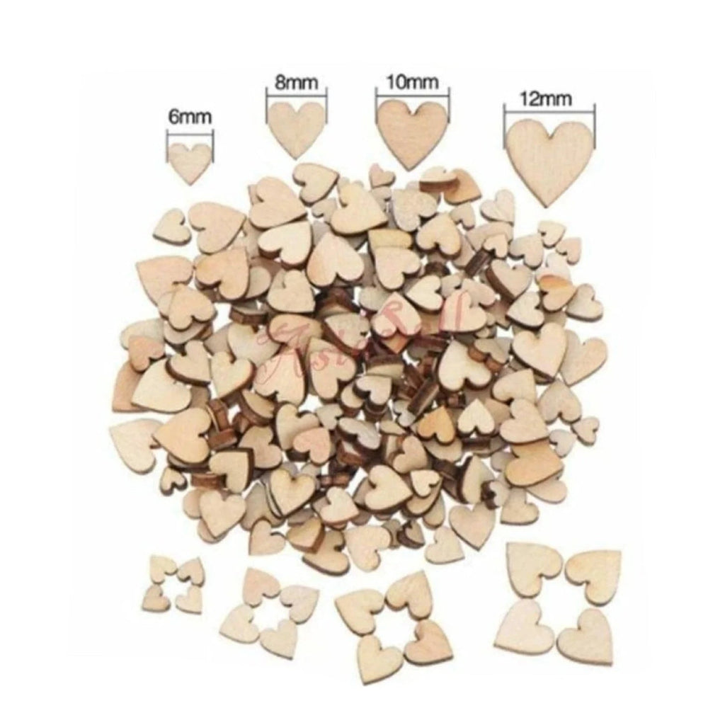 Wooden Letters Numbers and Hearts Craft Set