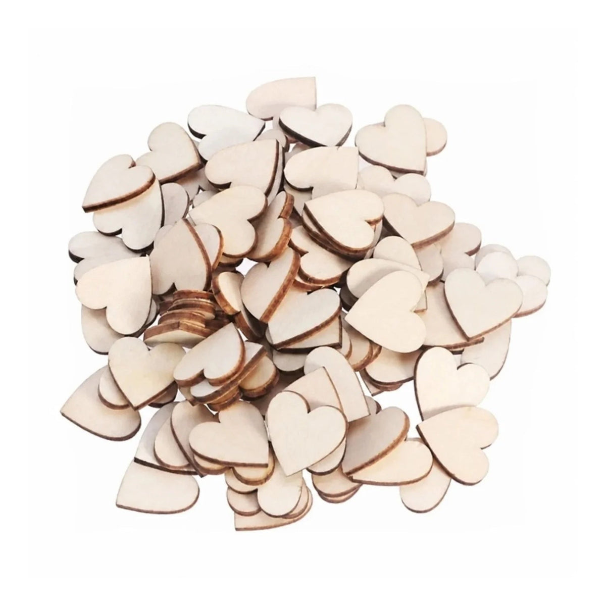 500PCS Wooden Numbers Alphabet Letters Hearts DIY Craft Wood Lettering – Hearts 20mm