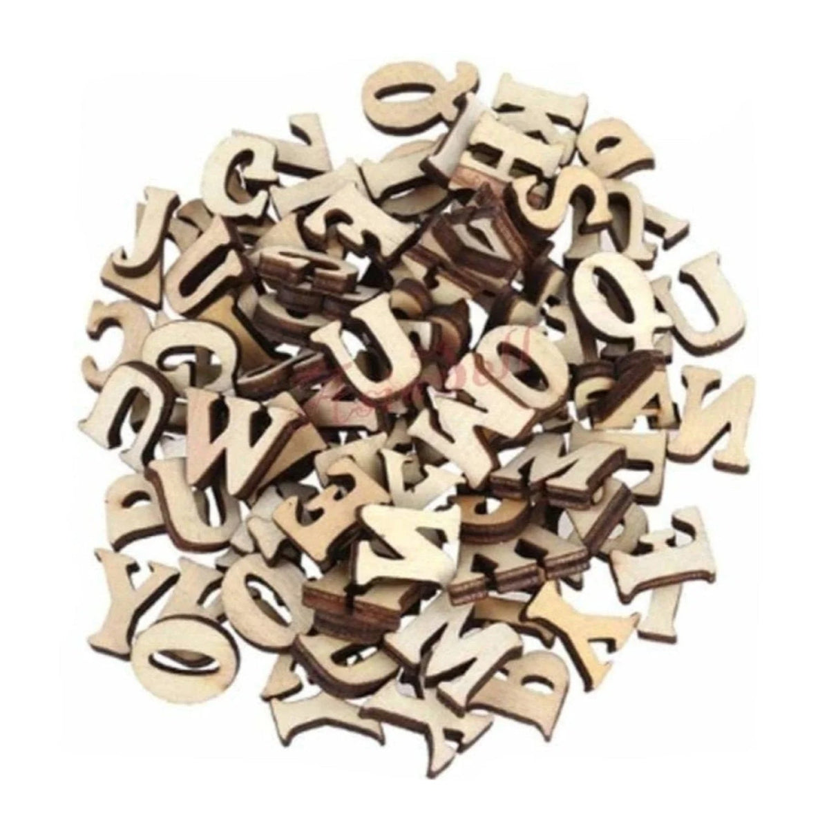 500PCS Wooden Numbers Alphabet Letters Hearts DIY Craft Wood Lettering – Letters 14mm