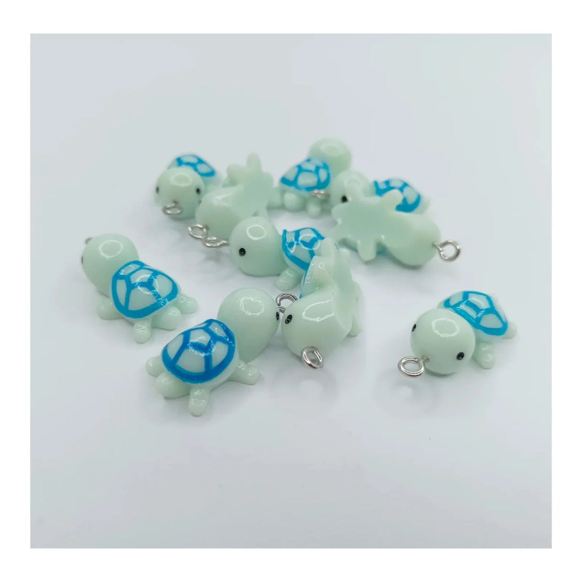 Tortoise Turtle Resin Charms 27mm Keychain Pendant