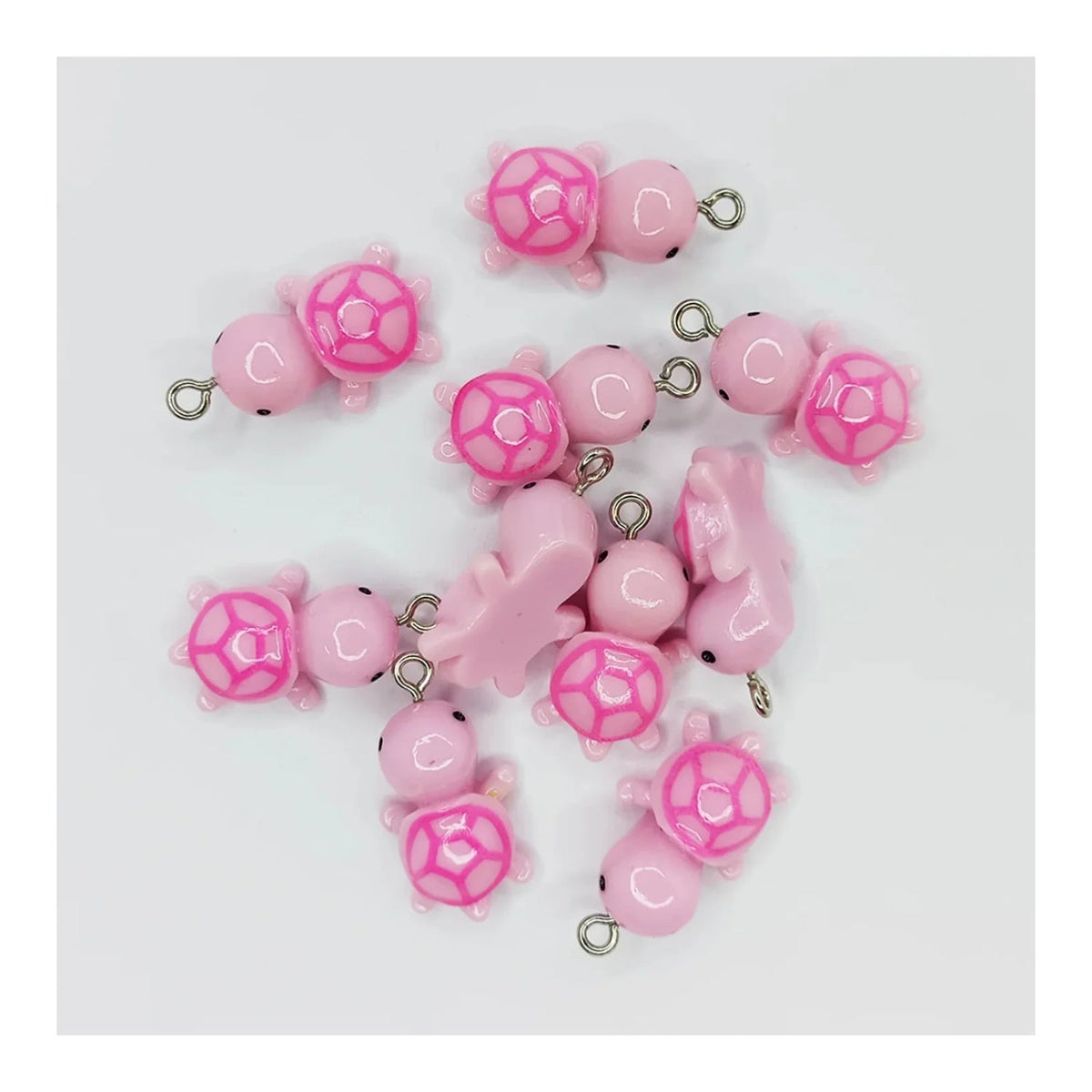 Tortoise Turtle Resin Charms 27mm Keychain Pendant