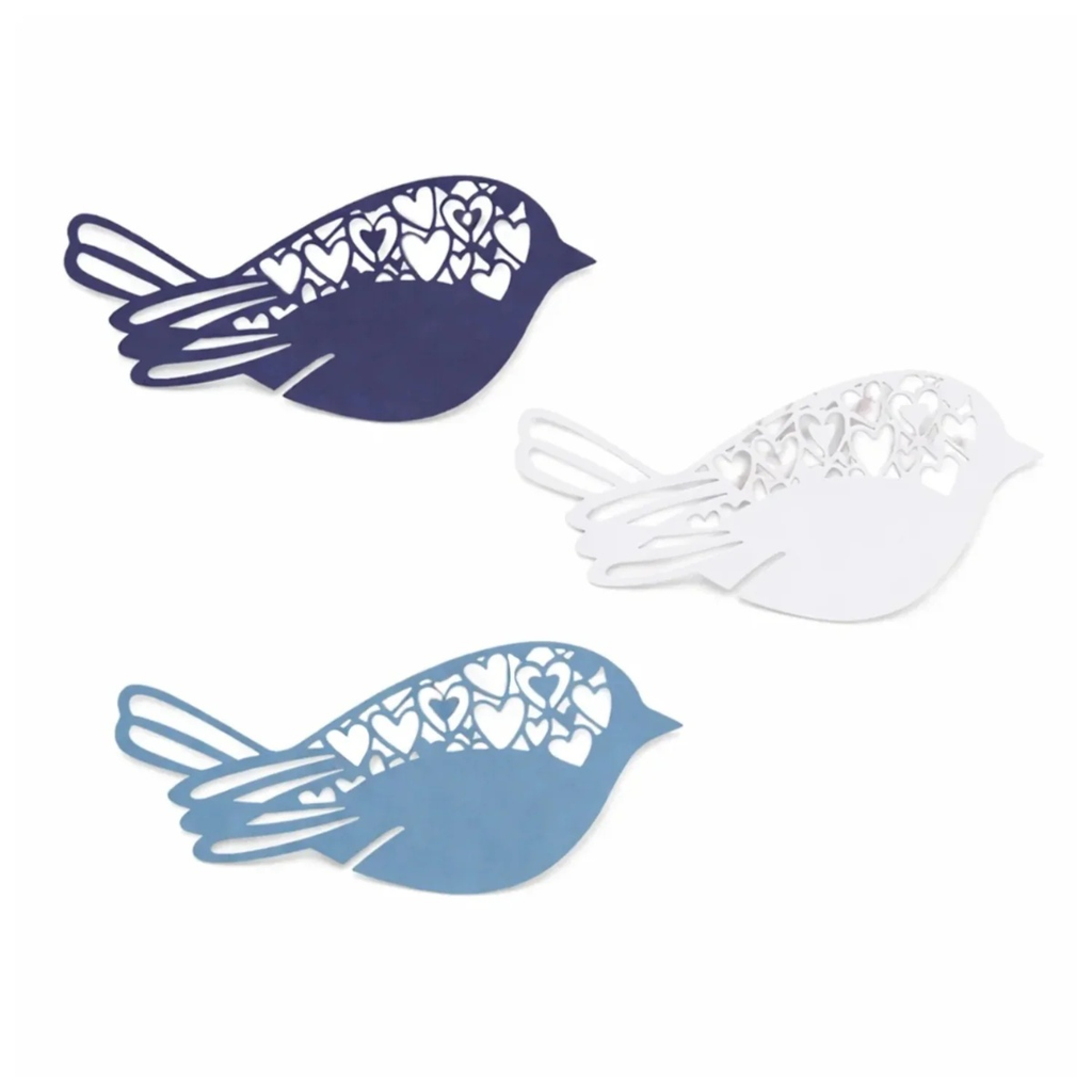 Bird Wine Glass Place Holder Name Cards 100x50mm