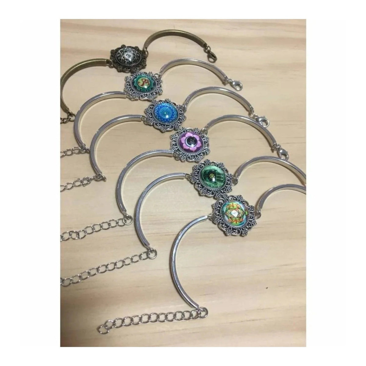Cabochon Bracelet Armband 16mm Om Mandala