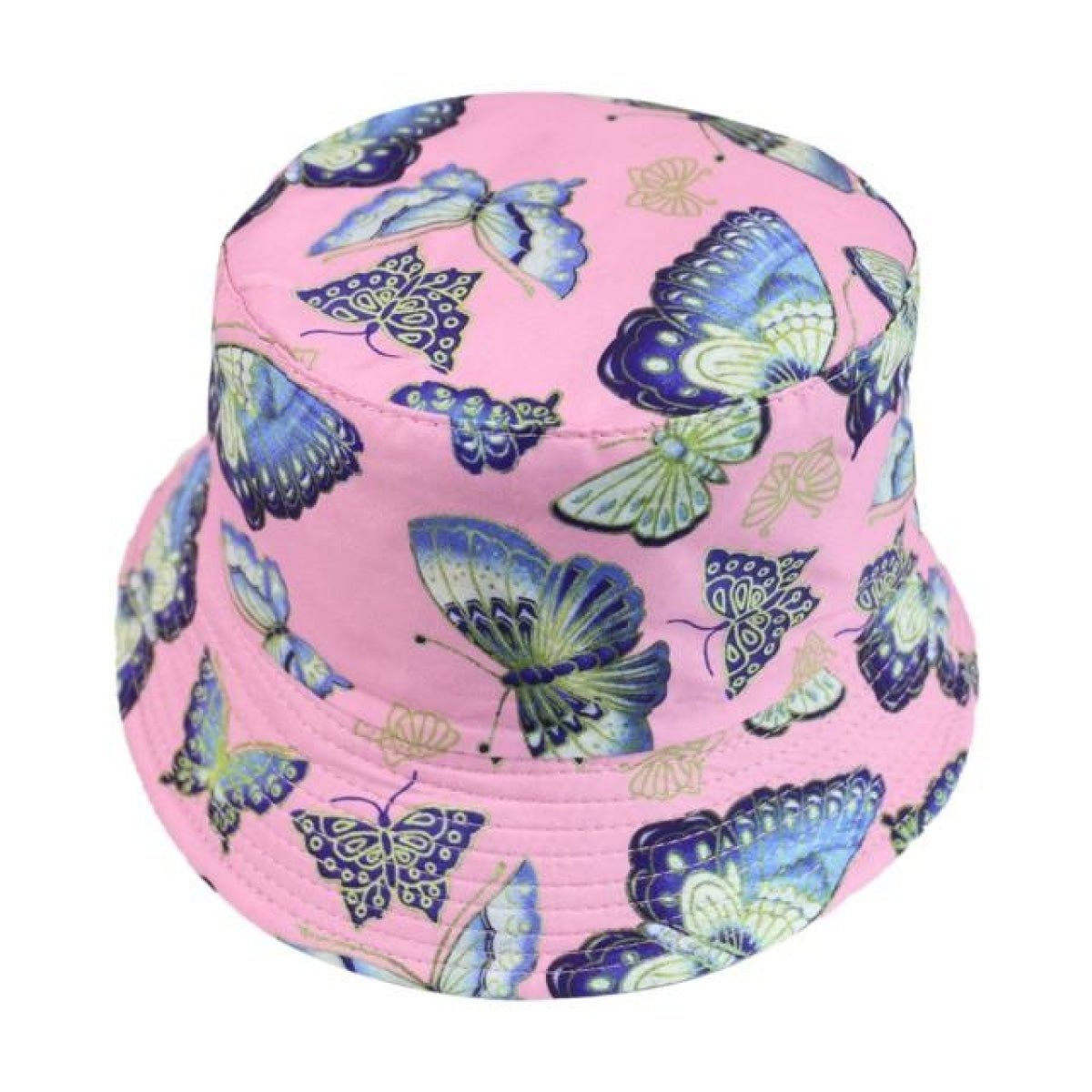 Bucket Hat with Cow Pattern and Colourful Checkerboard