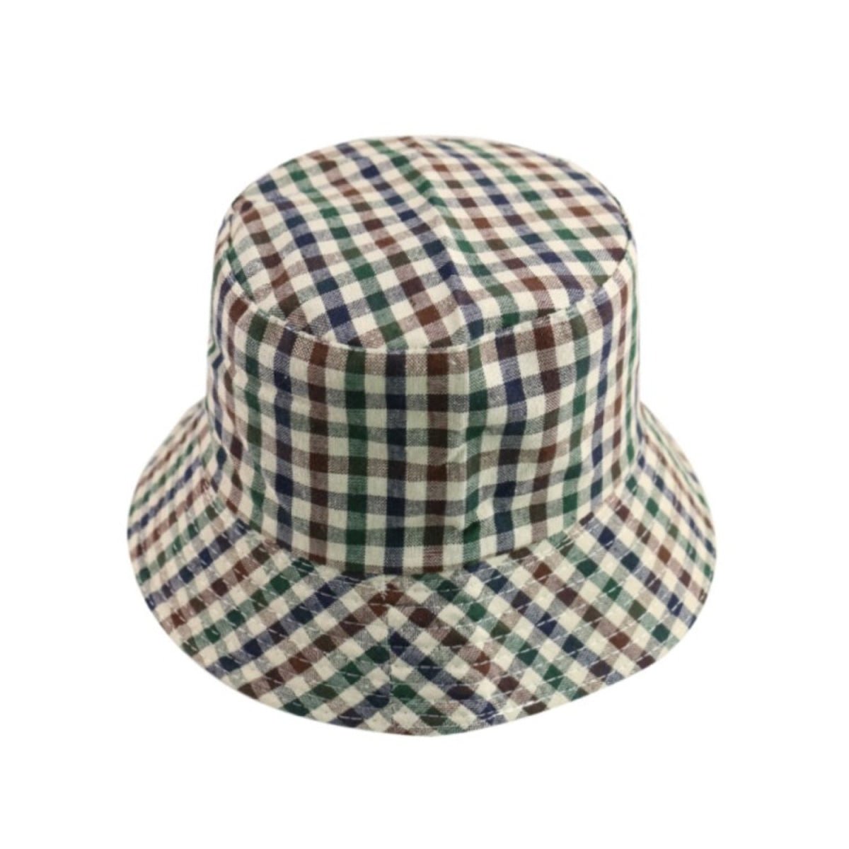 Bucket Hat with Cow Pattern and Colourful Checkerboard – Checked 2