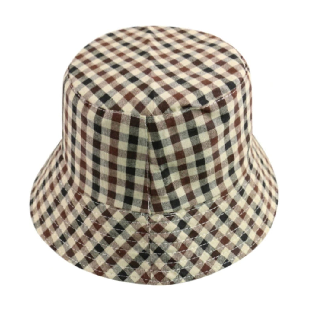 Bucket Hat with Cow Pattern and Colourful Checkerboard