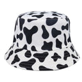 Bucket Hat with Cow Pattern and Colourful Checkerboard – Cow
