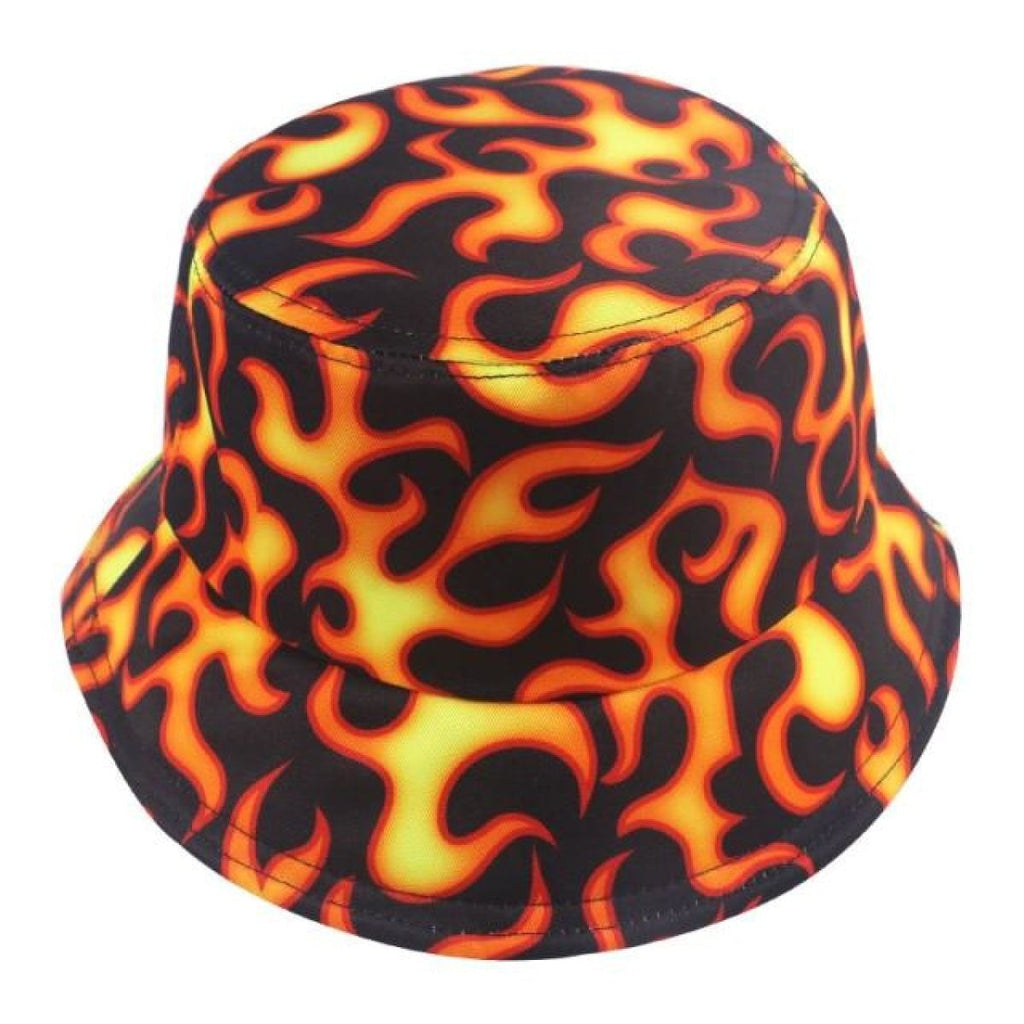 Bucket Hat with Cow Pattern and Colourful Checkerboard