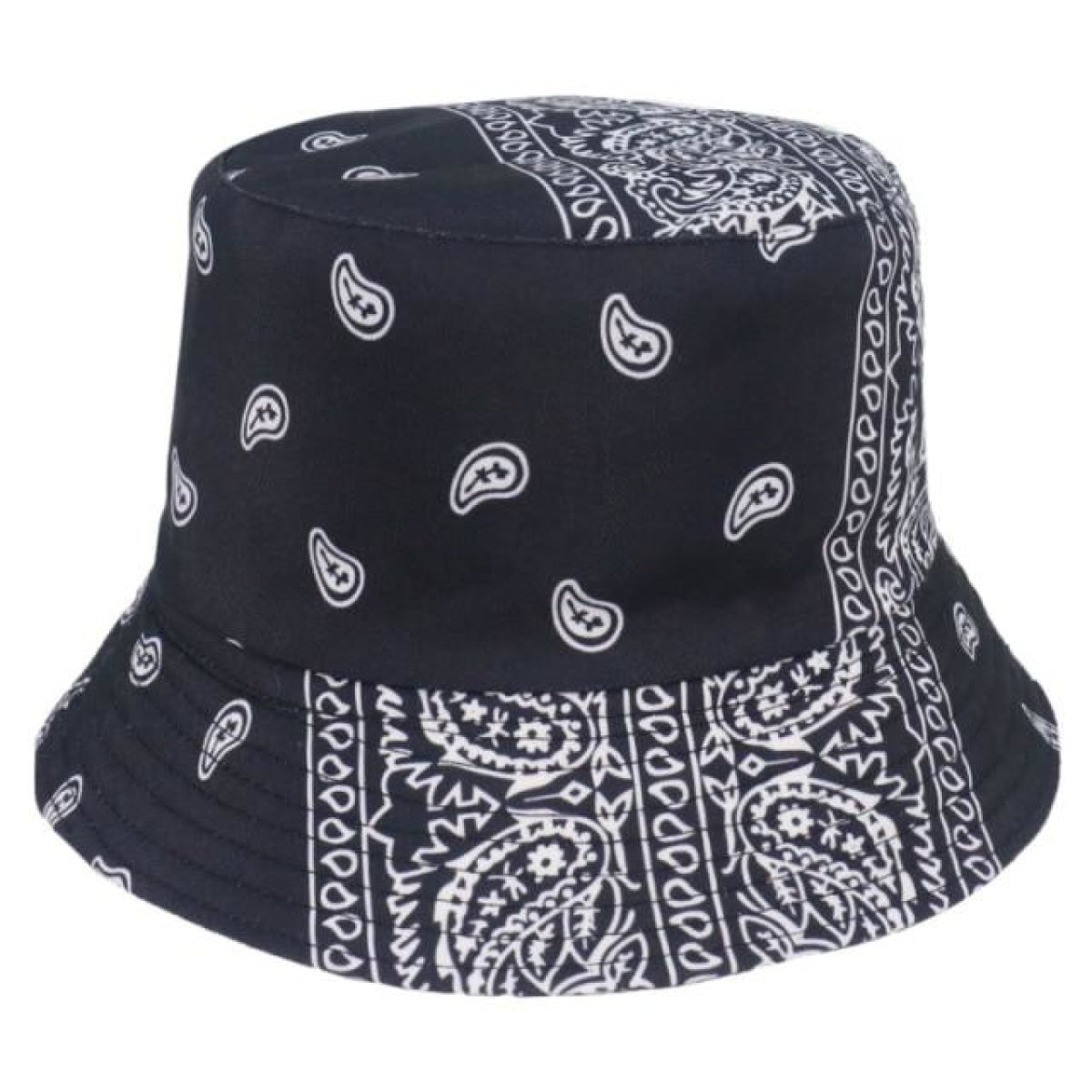Bucket Hat with Cow Pattern and Colourful Checkerboard