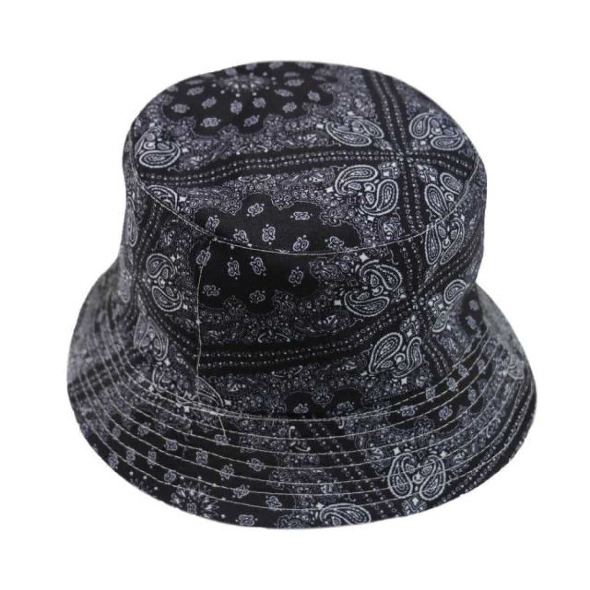 Bucket Hat with Cow Pattern and Colourful Checkerboard