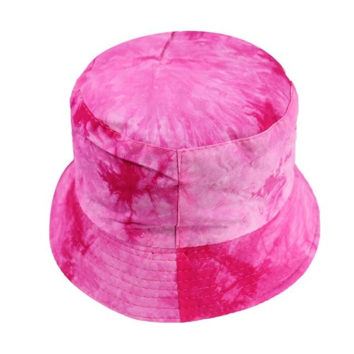 Bucket Hat with Cow Pattern and Colourful Checkerboard – Pink