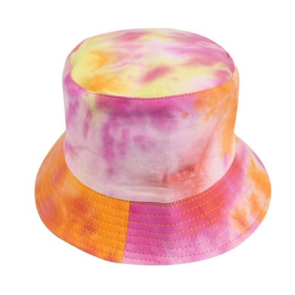 Bucket Hat with Cow Pattern and Colourful Checkerboard