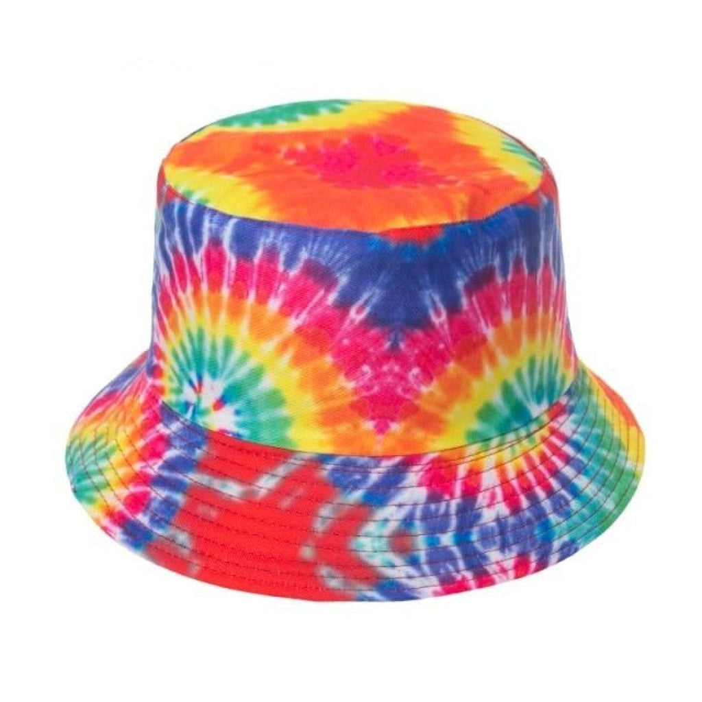 Bucket Hat with Cow Pattern and Colourful Checkerboard