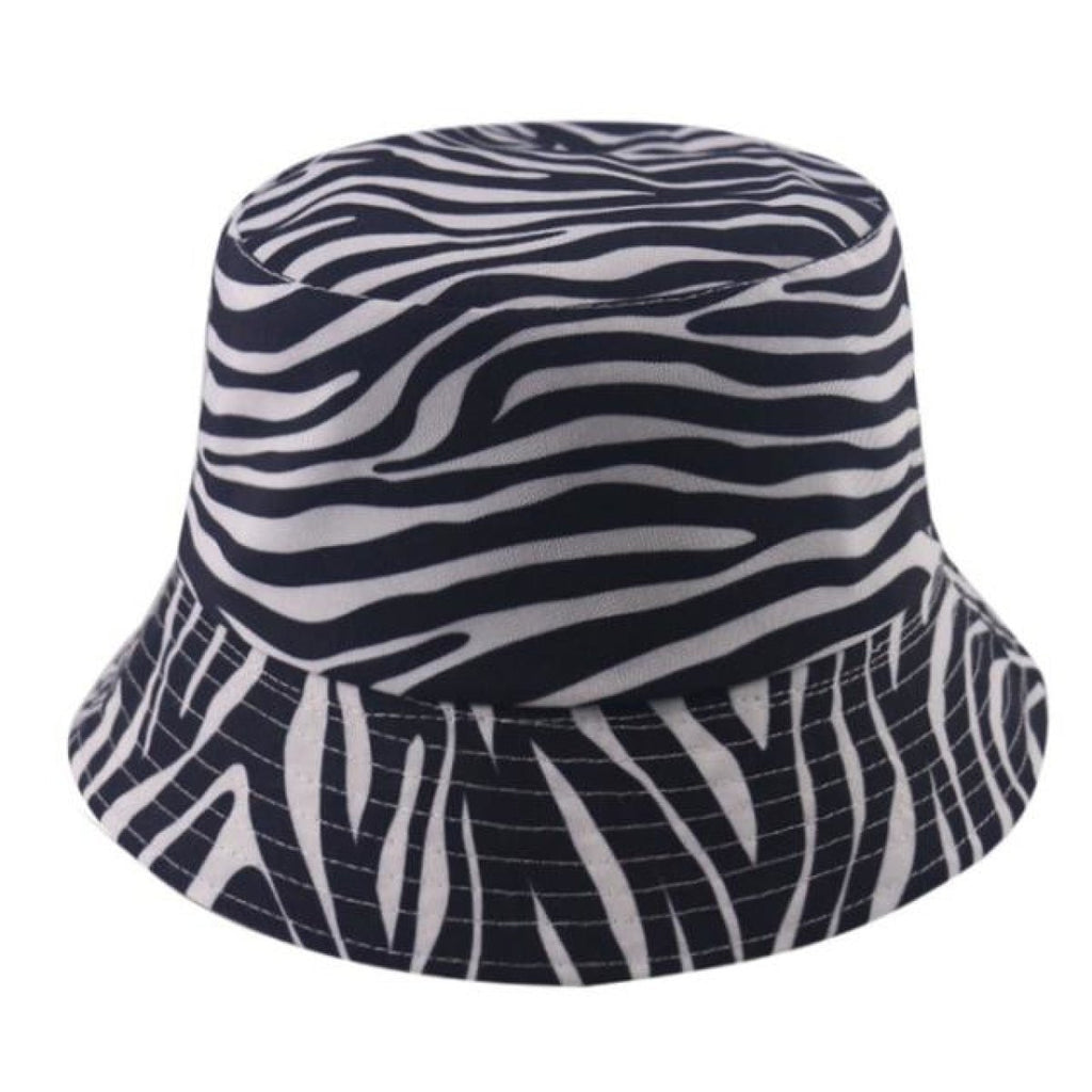 Bucket Hat with Cow Pattern and Colourful Checkerboard