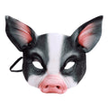 Kids Animal Half-Face Mask – Fox Pig Rabbit Tiger – Black Pig