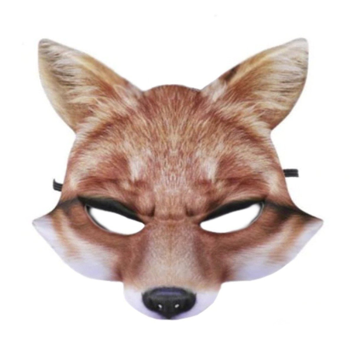 Kids Animal Half-Face Mask – Fox Pig Rabbit Tiger – Brown Fox