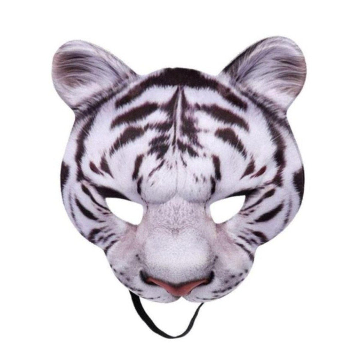 Kids Animal Half-Face Mask – Fox Pig Rabbit Tiger – White Tiger