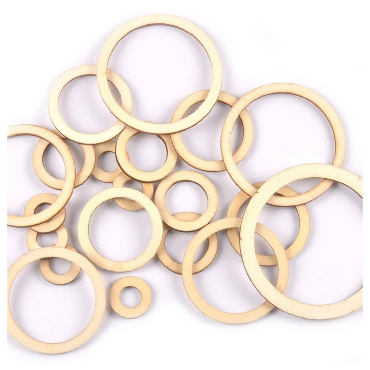Wooden Craft Circles Assorted 20-75mm
